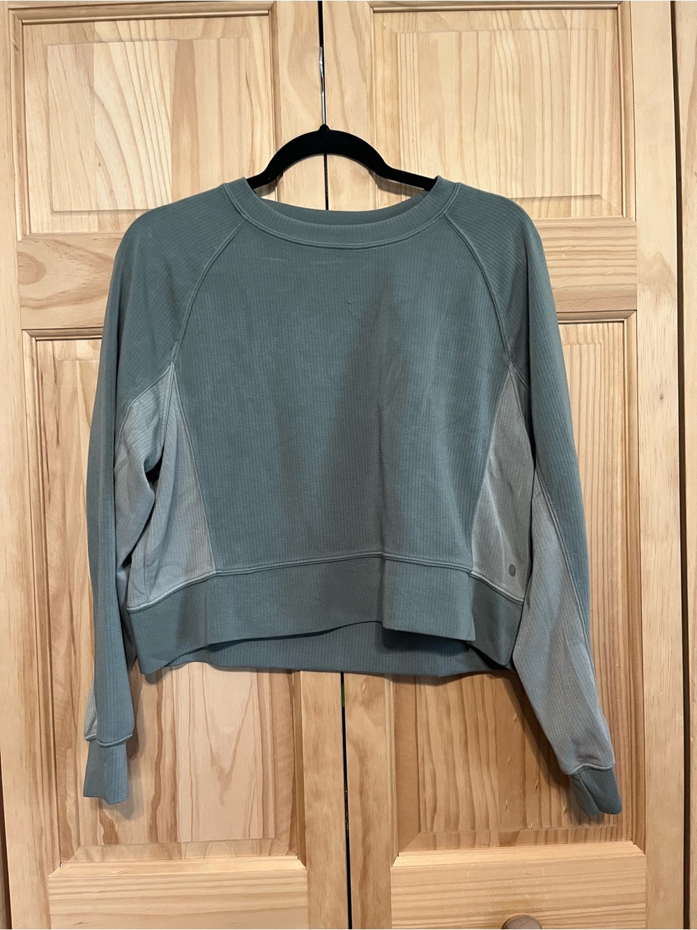 Danskin Long Sleeve Top - Light Green Color Block